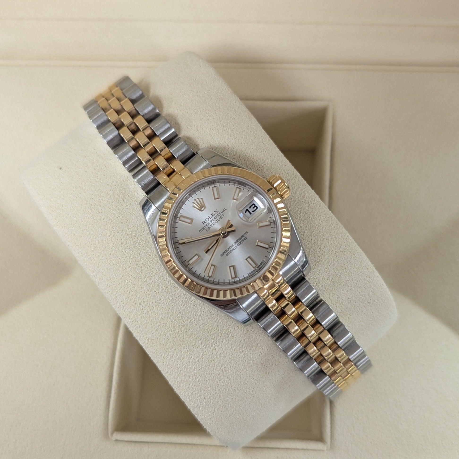 Rolex DateJust 26m, Two Tone, Silver Dial (Ref. 179173)