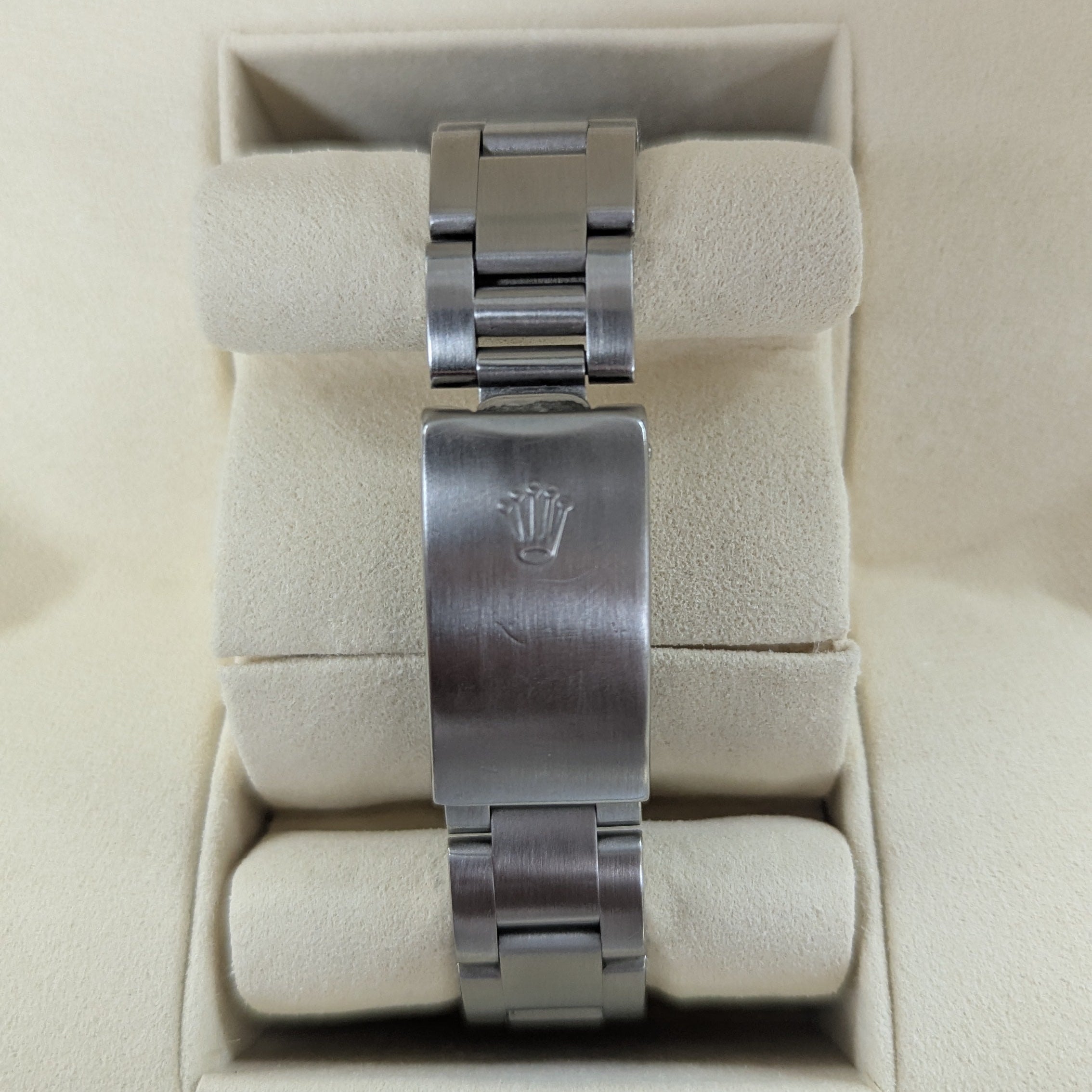 Rolex DateJust 31, White Roman Dial, Diamond Bezel (Ref. 68240)