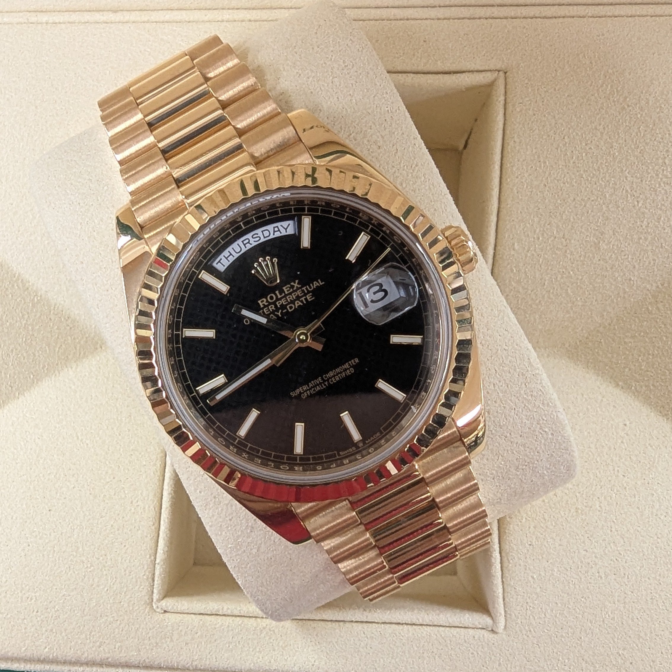 Rolex Day-Date 40 Black Motif (Ref. 228238)