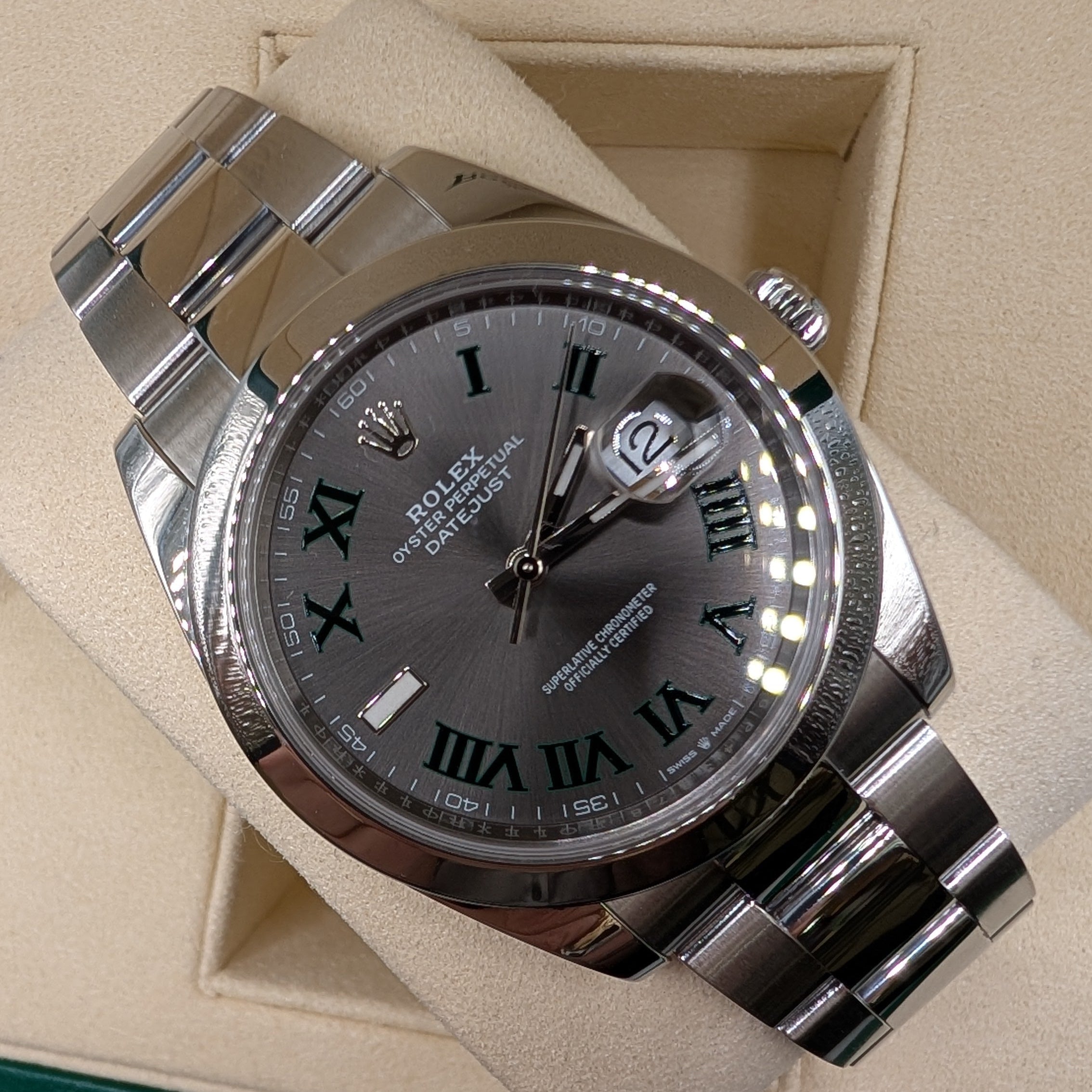 Rolex DateJust 41, "Wimbledon" Dial, Smooth Bezel (Ref. 126300)