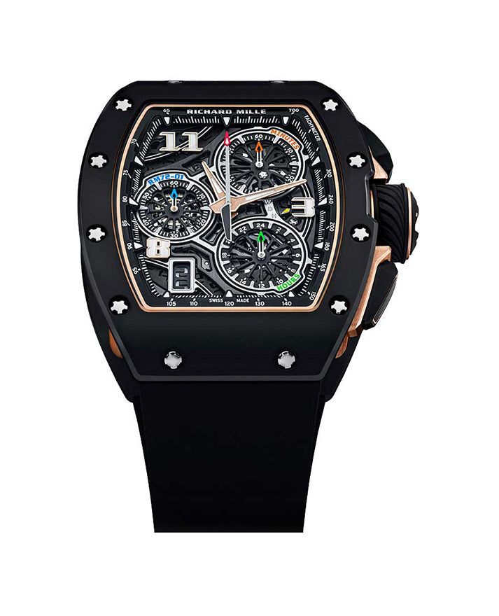 Richard Mille Lifestyle Flyback Chronograph Black Ceramic RM 72-01 - Like New