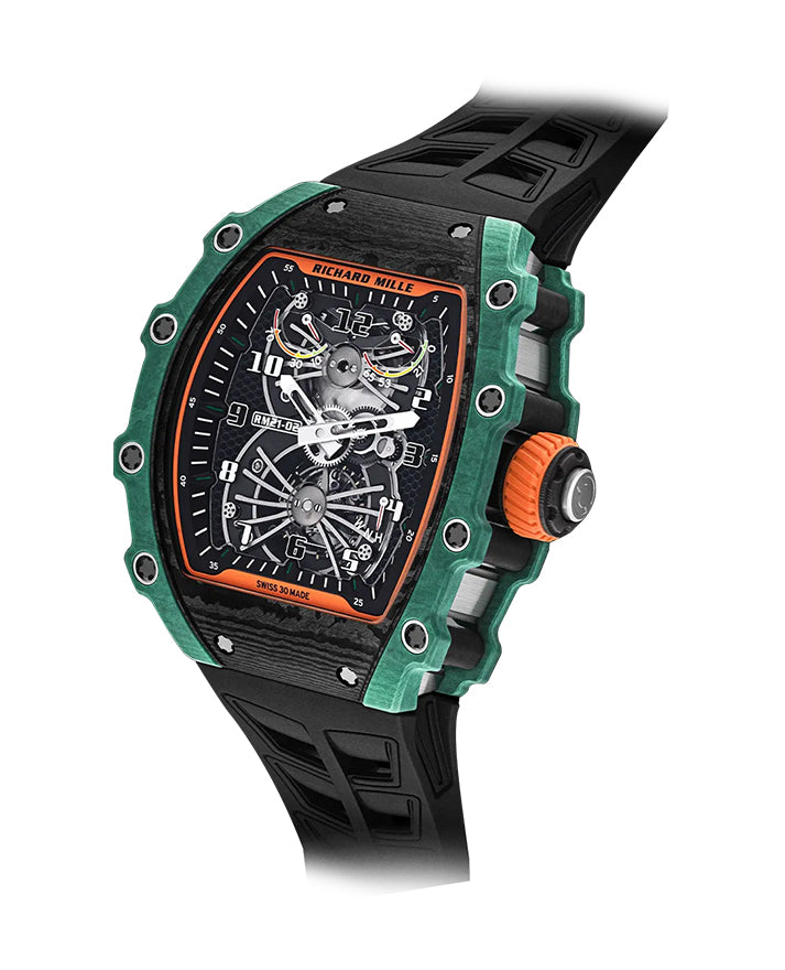 Richard Mille Manual Winding Tourbillon Aerodyne Quarts TPT/Carbon TPT/Titanium RM 21-02 - Like New