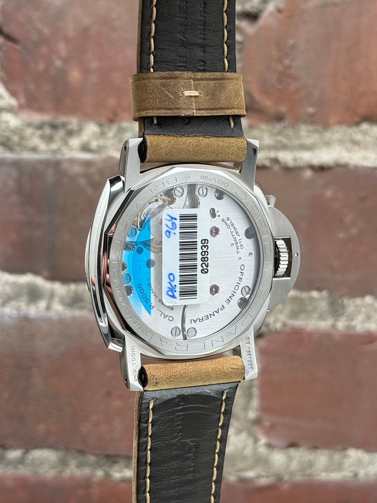 Brand new Panerai Luminor 1950 Left Handed 3 Pam 557 Days 47 Mm PAM 00557 | Steel Black