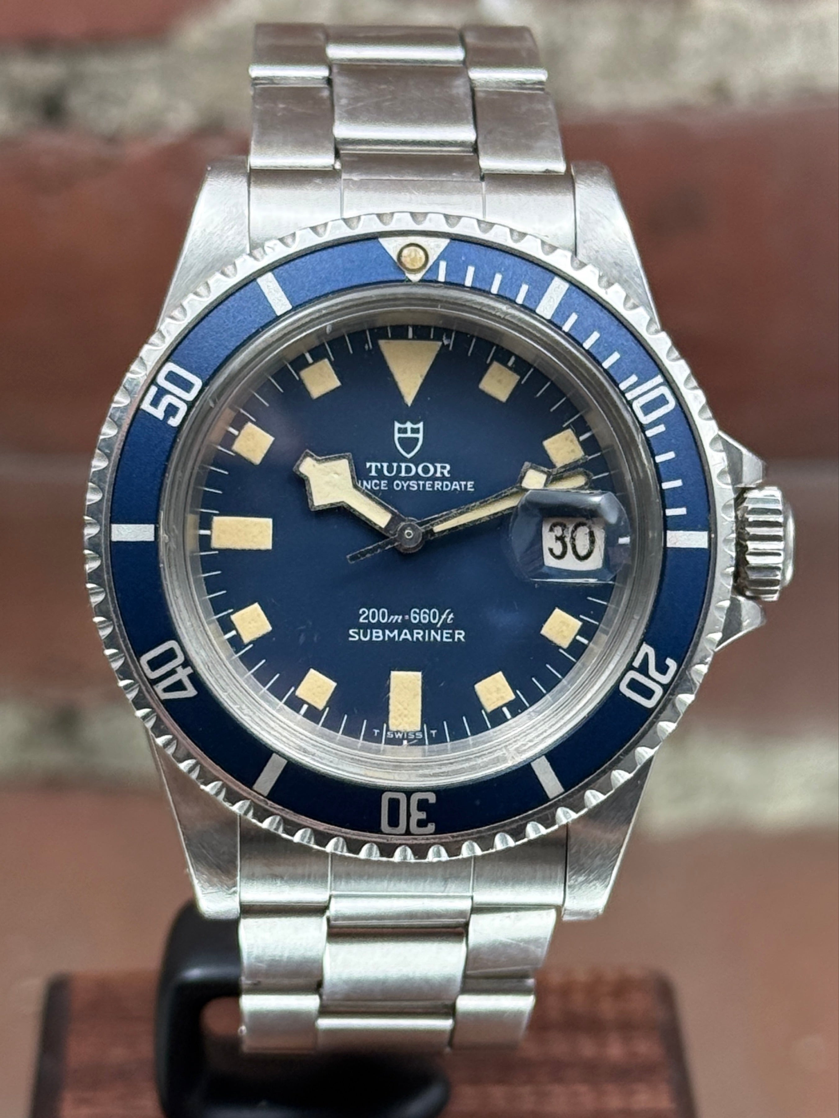 Pre-owned Tudor Submariner Snowflake 9411/0 | Steel Blue