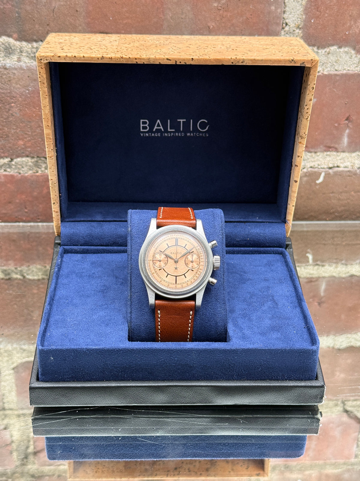 Pre-owned Baltic Watches Bicompax Pulsometer Revolution & The Rake | Steel Salmon