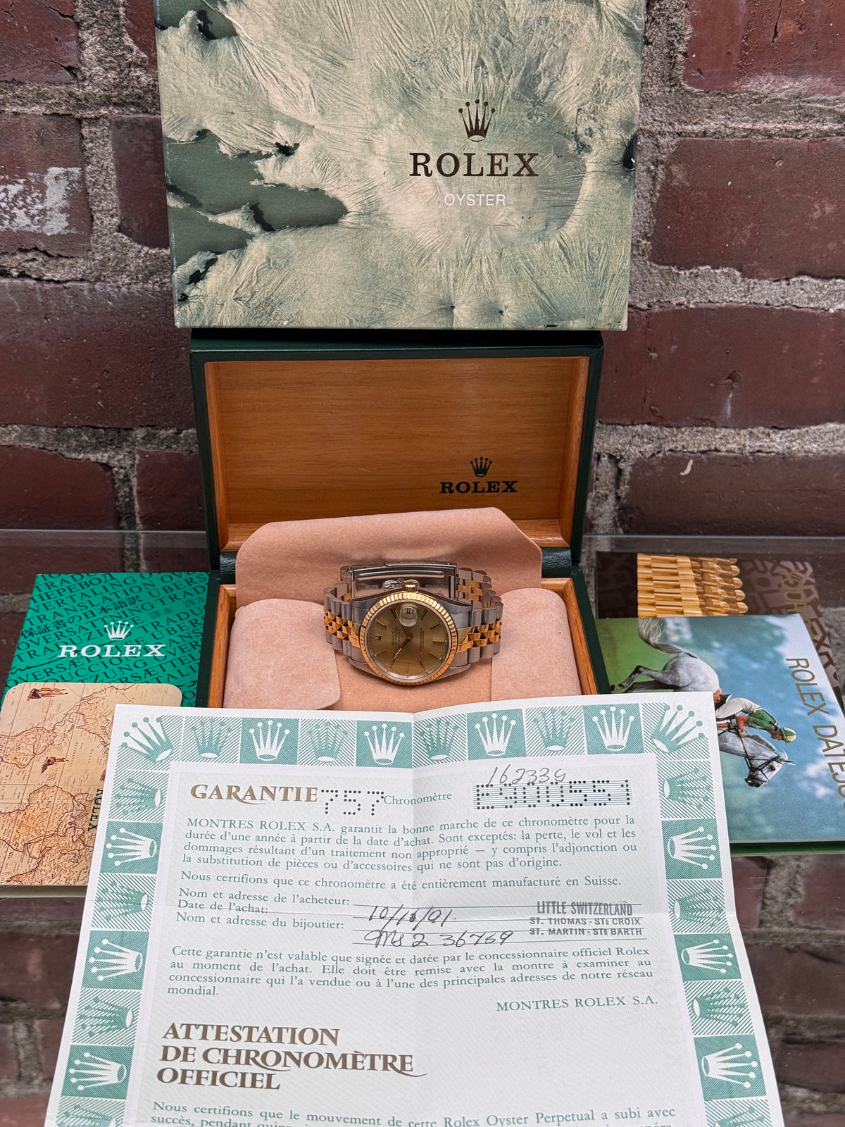 Pre-owned Rolex Datejust 36 16233 | Gold and steel Gold