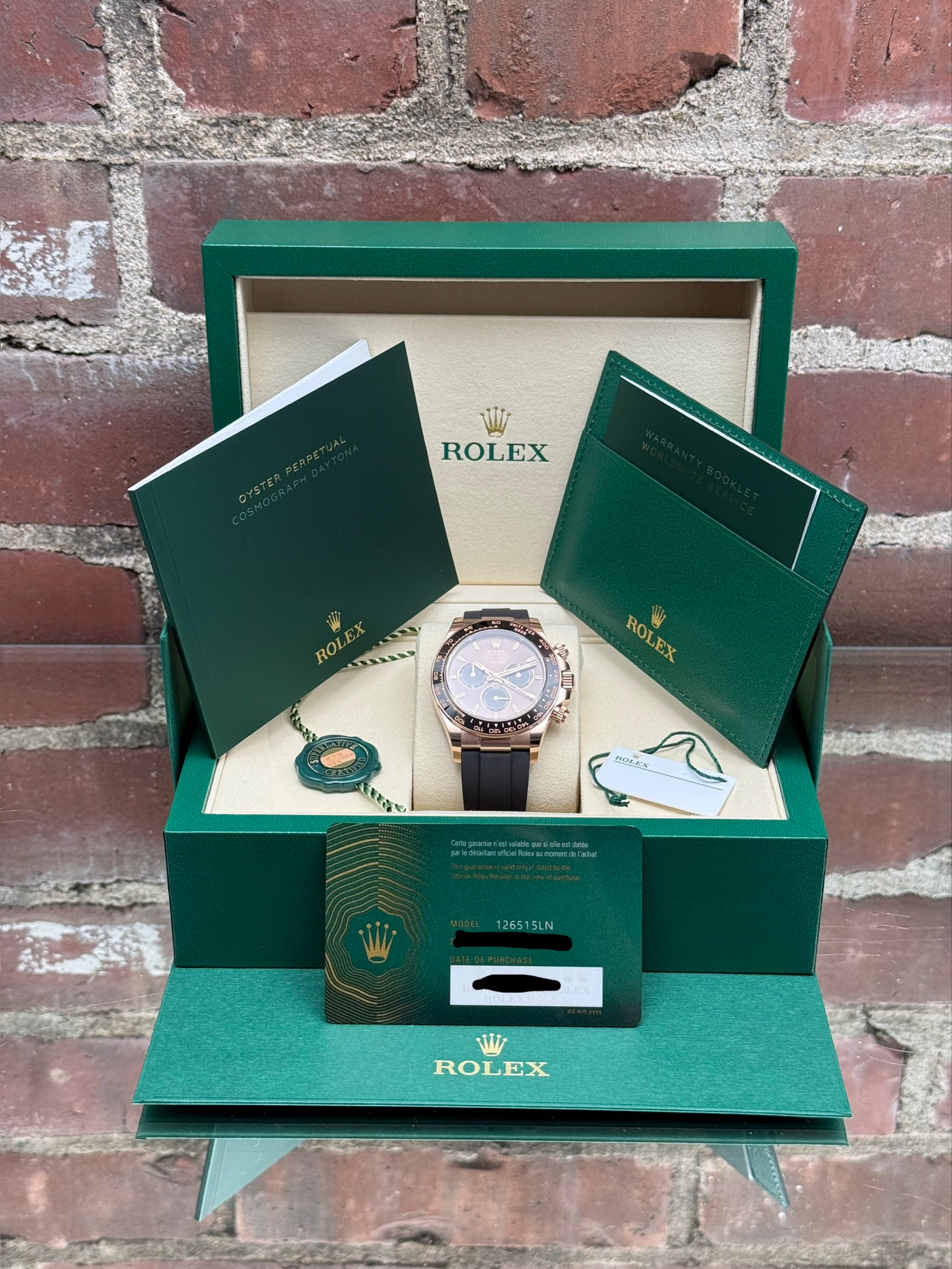 Brand new Rolex Cosmograph Daytona 126515LN | pink gold chocolate