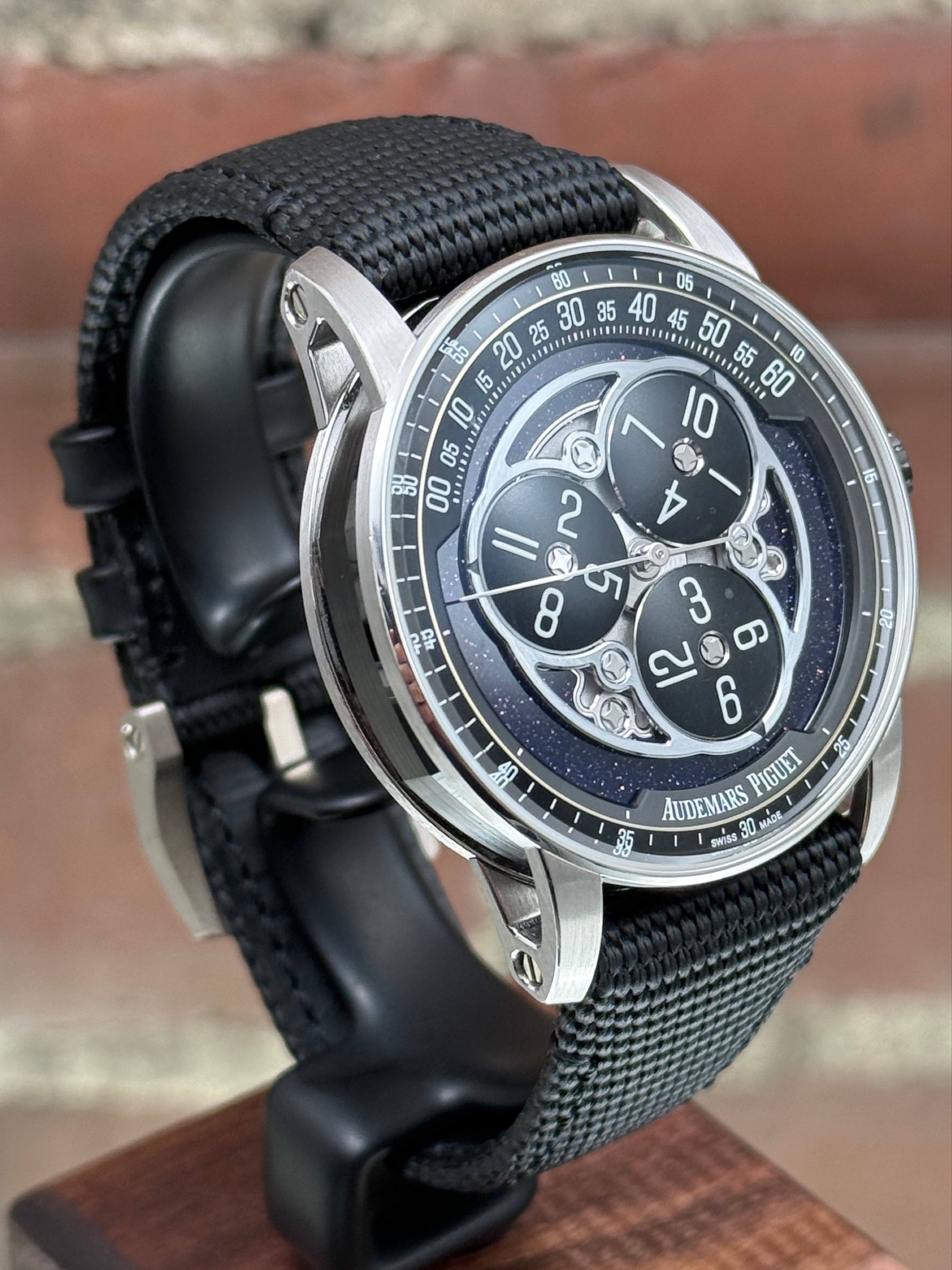 Pre-owned Audemars Piguet Code 11.59 Starwheel 41mm 15212NB.OO.A002KB.01 | White gold Blue