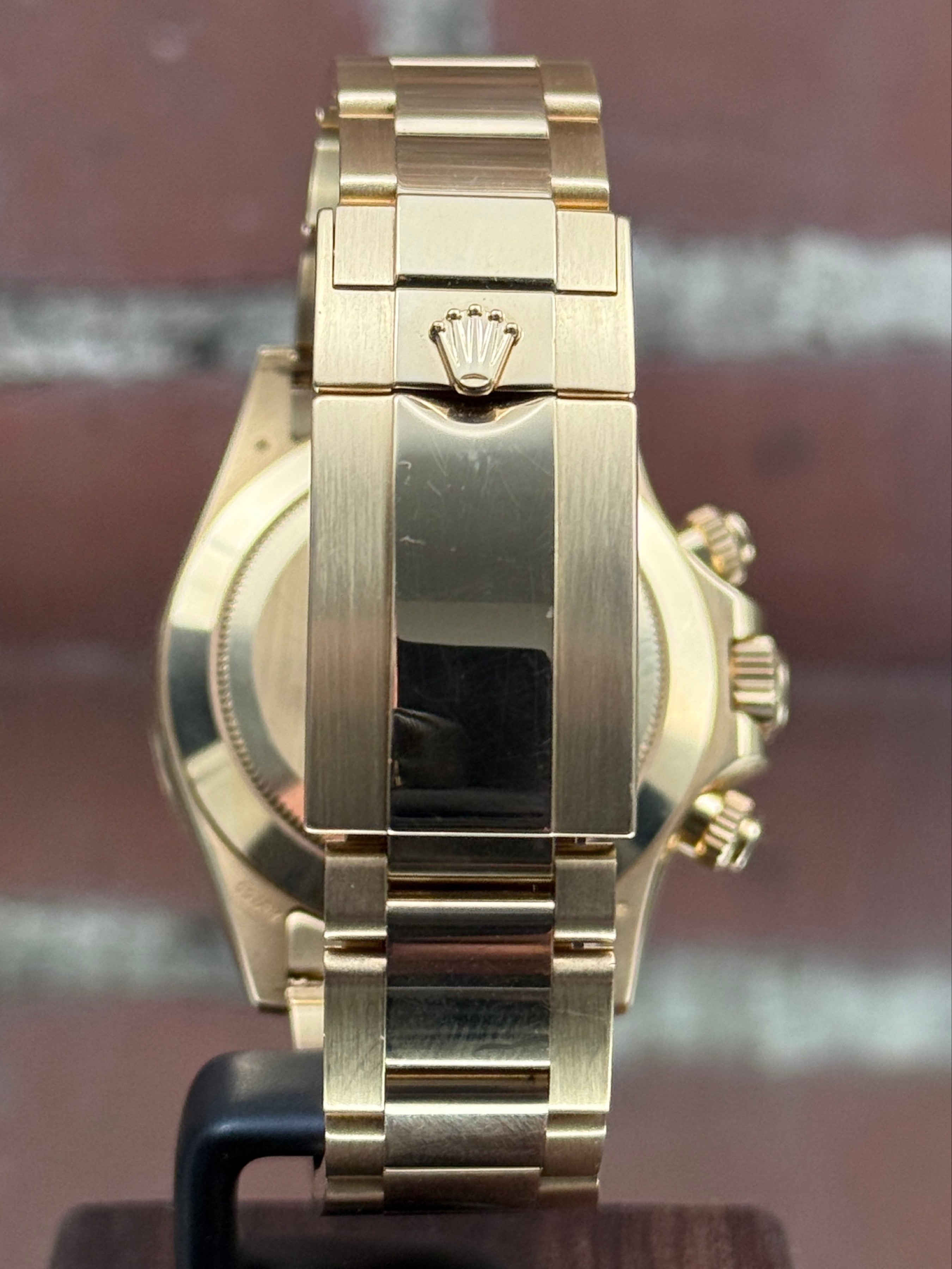 Pre-owned Rolex Daytona 116508 | Yellow gold Green