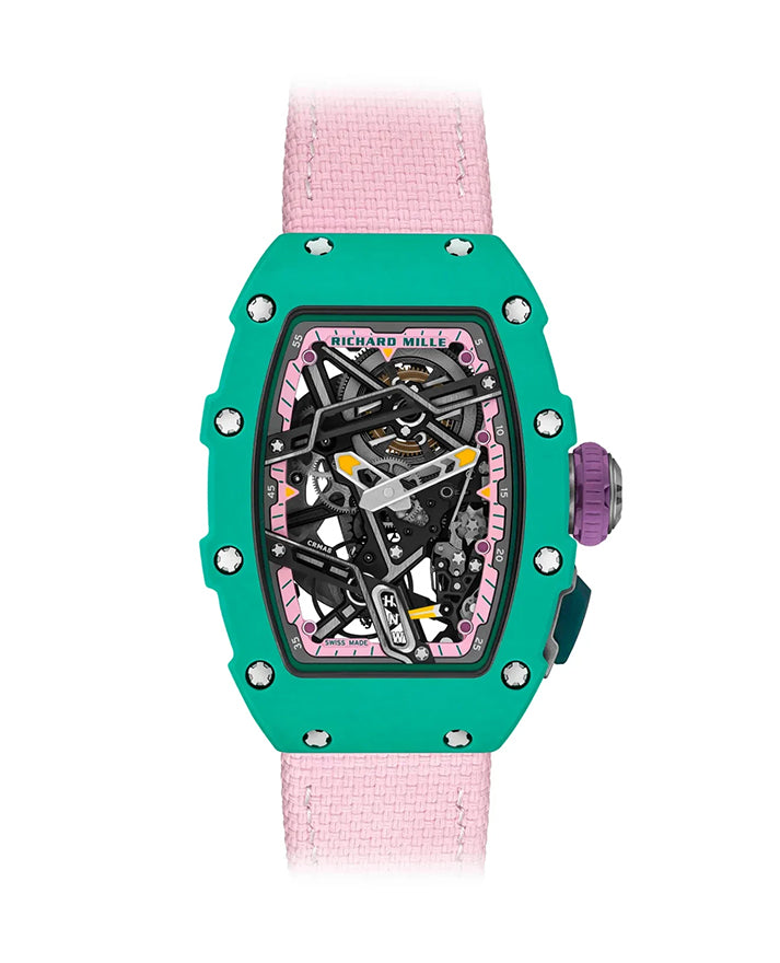 Richard Mille Automatic Winding Sport "Nafi Thiam" Green Quartz TPT RM 07-04 - Like New