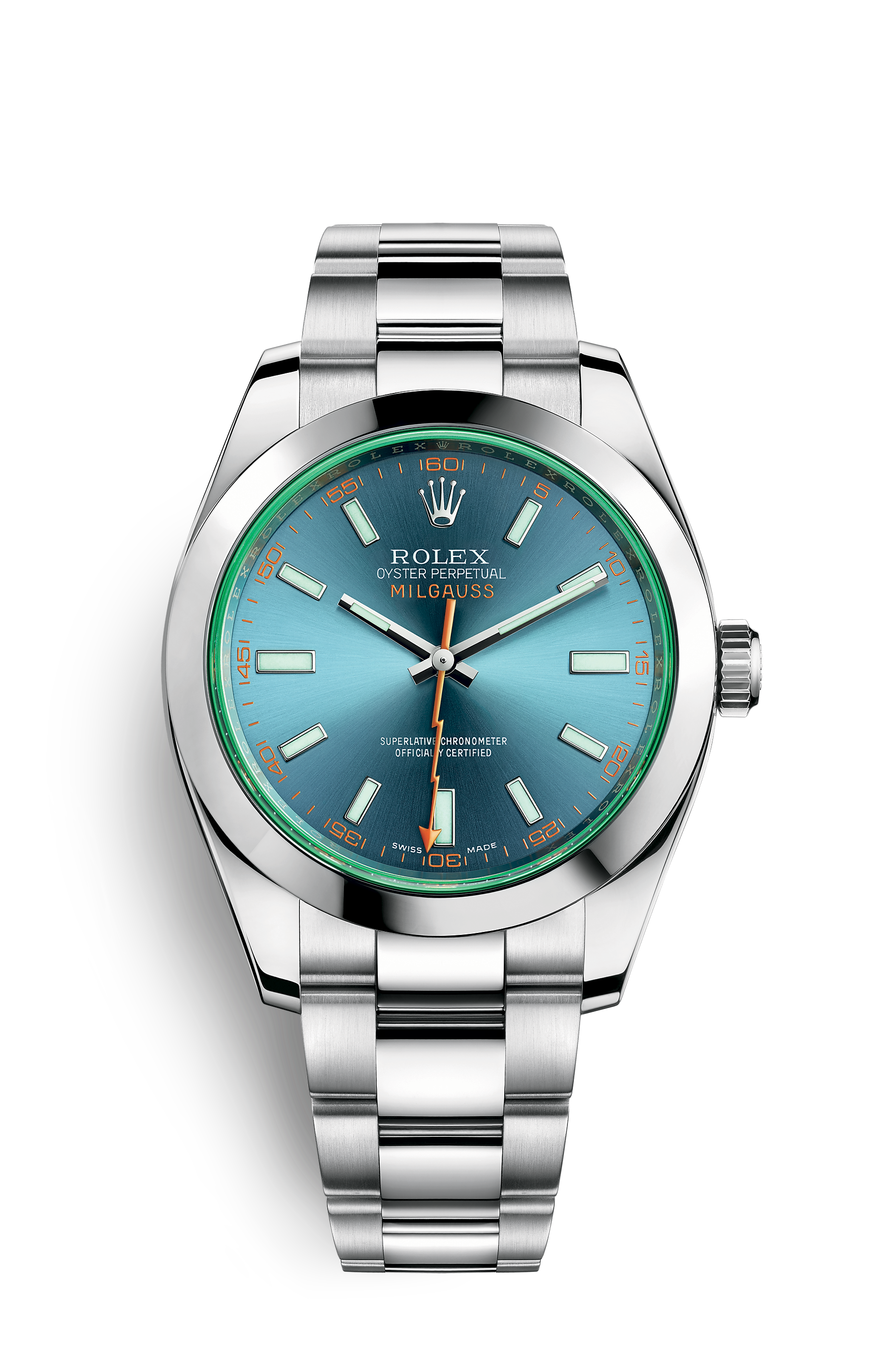 Rolex Milgauss Oyster 40MM 116400GV Blue Dial 2022 - Like New Model