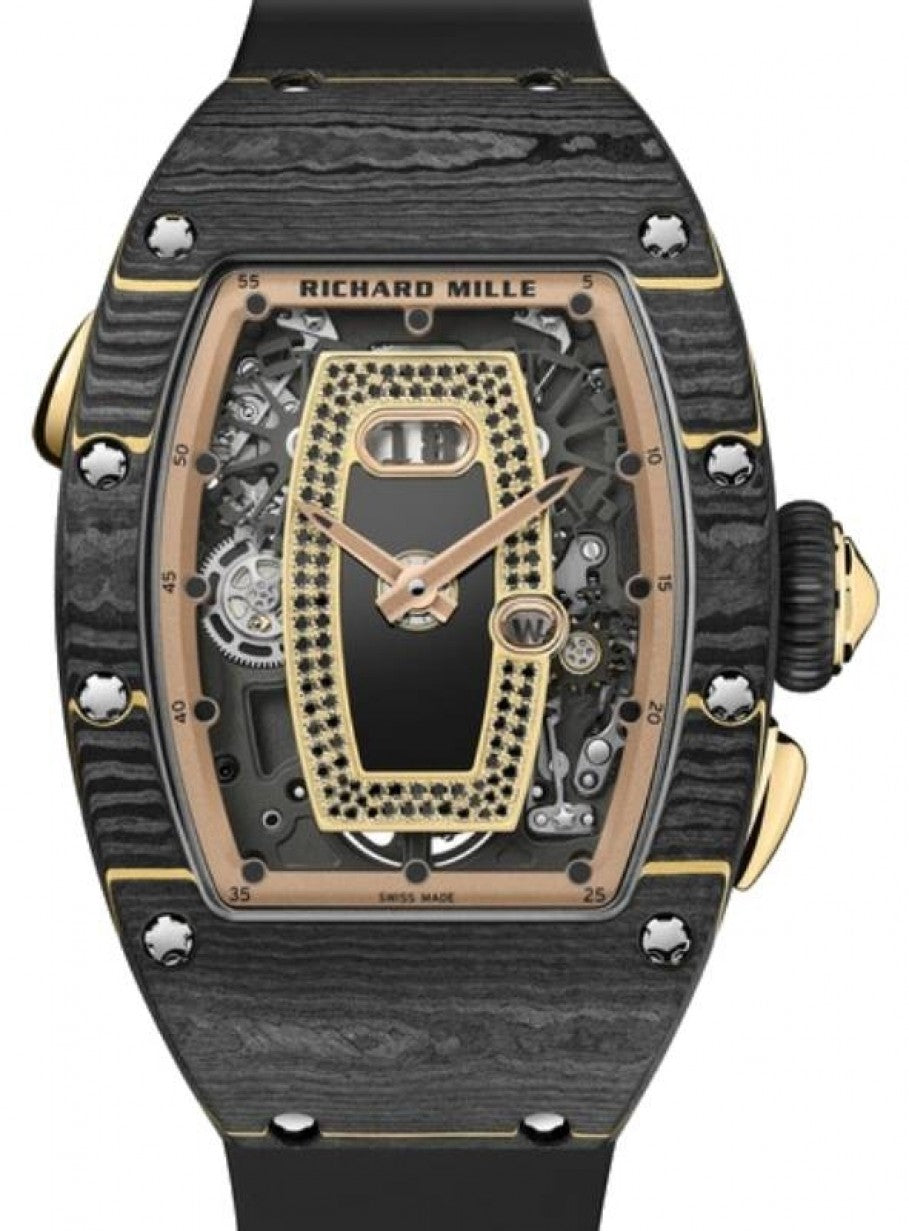 Richard Mille Automatic Winding Carbone TPT Black RM 037 - Like New