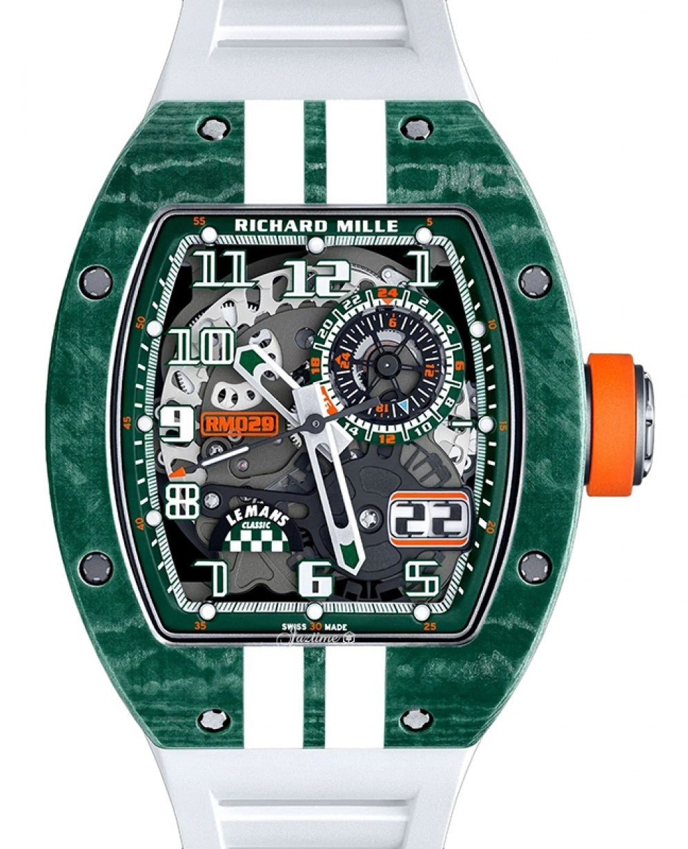 Richard Mille Automatic Winding Le Mans Classic Green/White Quartz TPT RM 029 - Like New