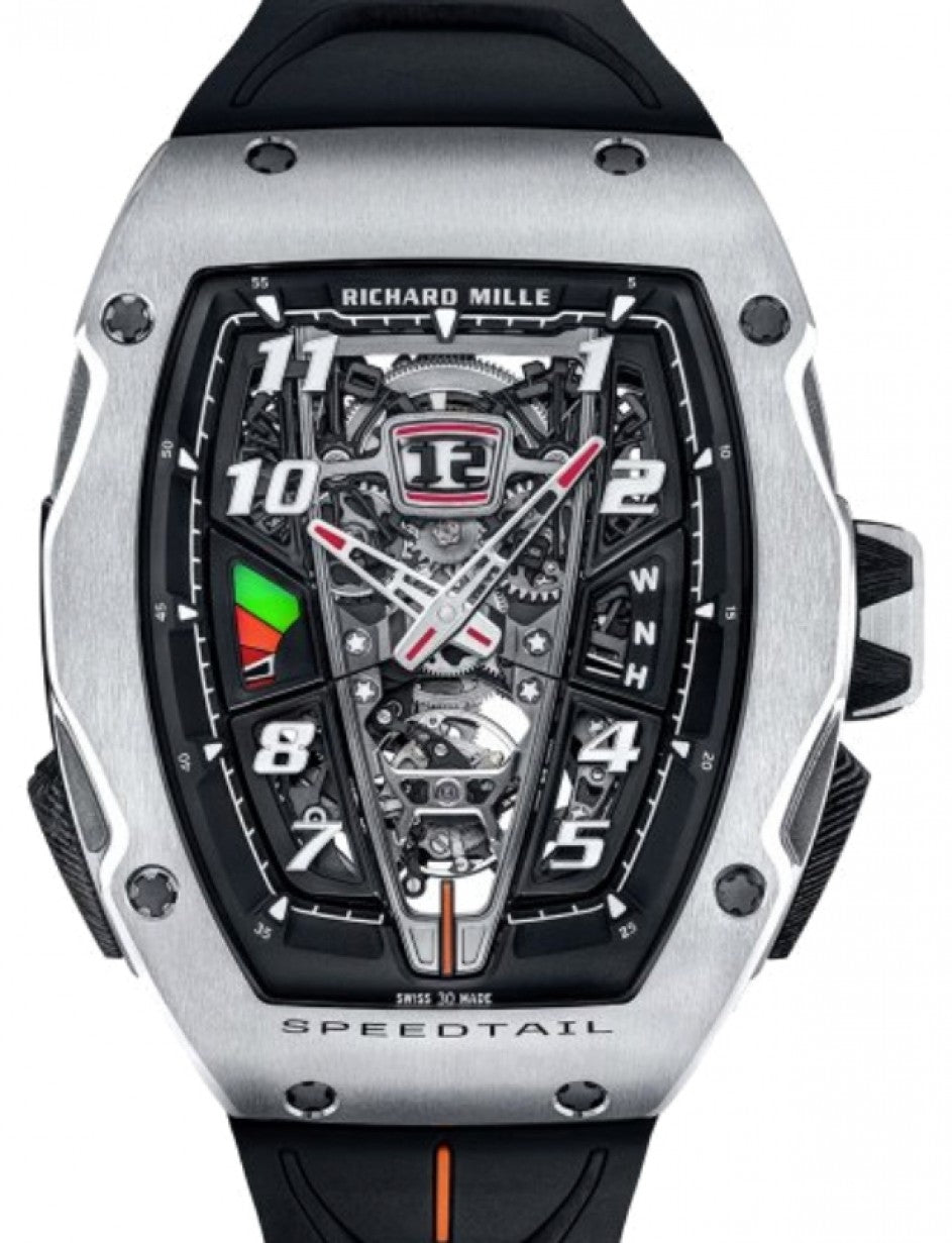 Richard Mille Automatic Winding Tourbillon McLaren Speedtail Carbon TPT/Titanium RM 40-01 - Like New