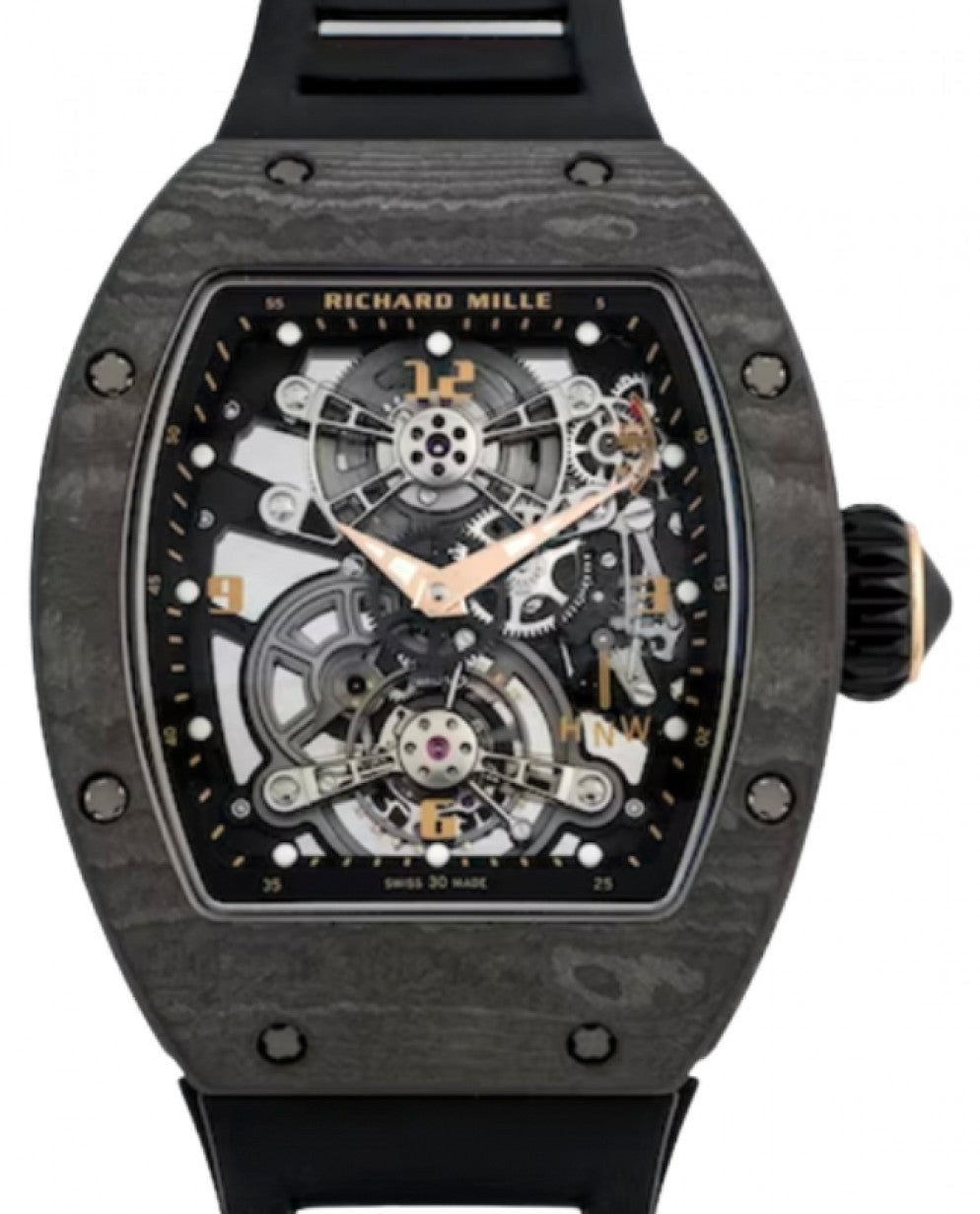 Richard Mille Manual Winding Tourbillon Carbon TPT RM 17-01 - Like New