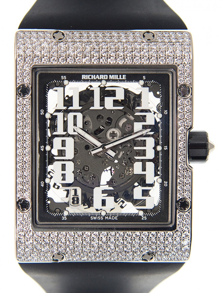 Richard Mille Automatic Winding Extra Flat White Gold Diamond RM 016 AJ WG - Like New