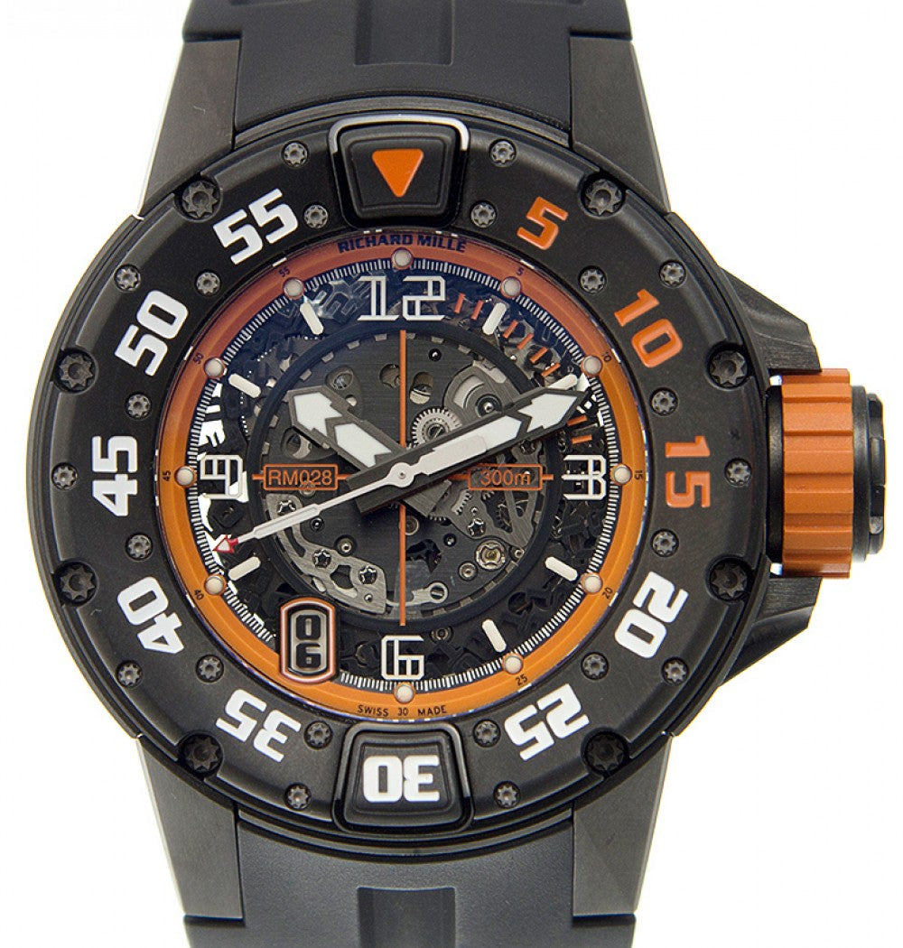 Richard Mille RM028-AJTI Titanium Transparent Skull Orange Automatic 47mm - Like New