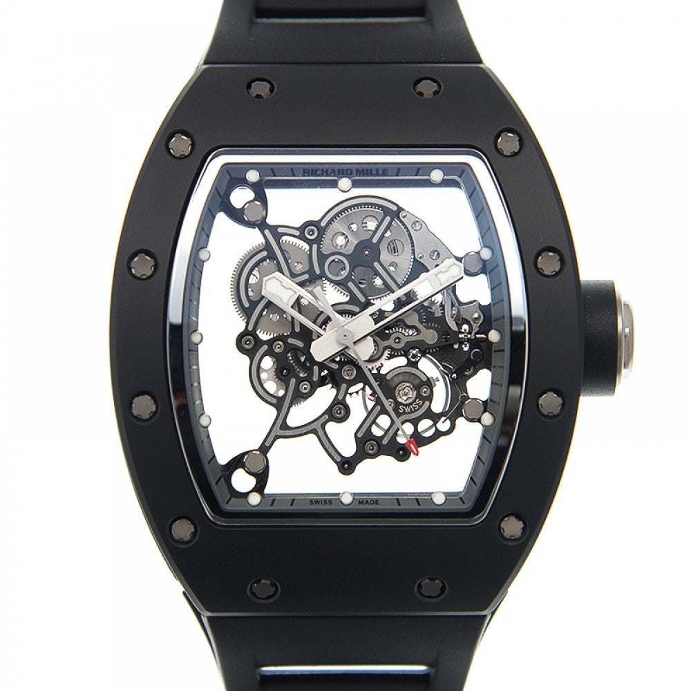 Richard MIlle Manual Winidng Bubba Watson Black White Drive RM 055 - Like New