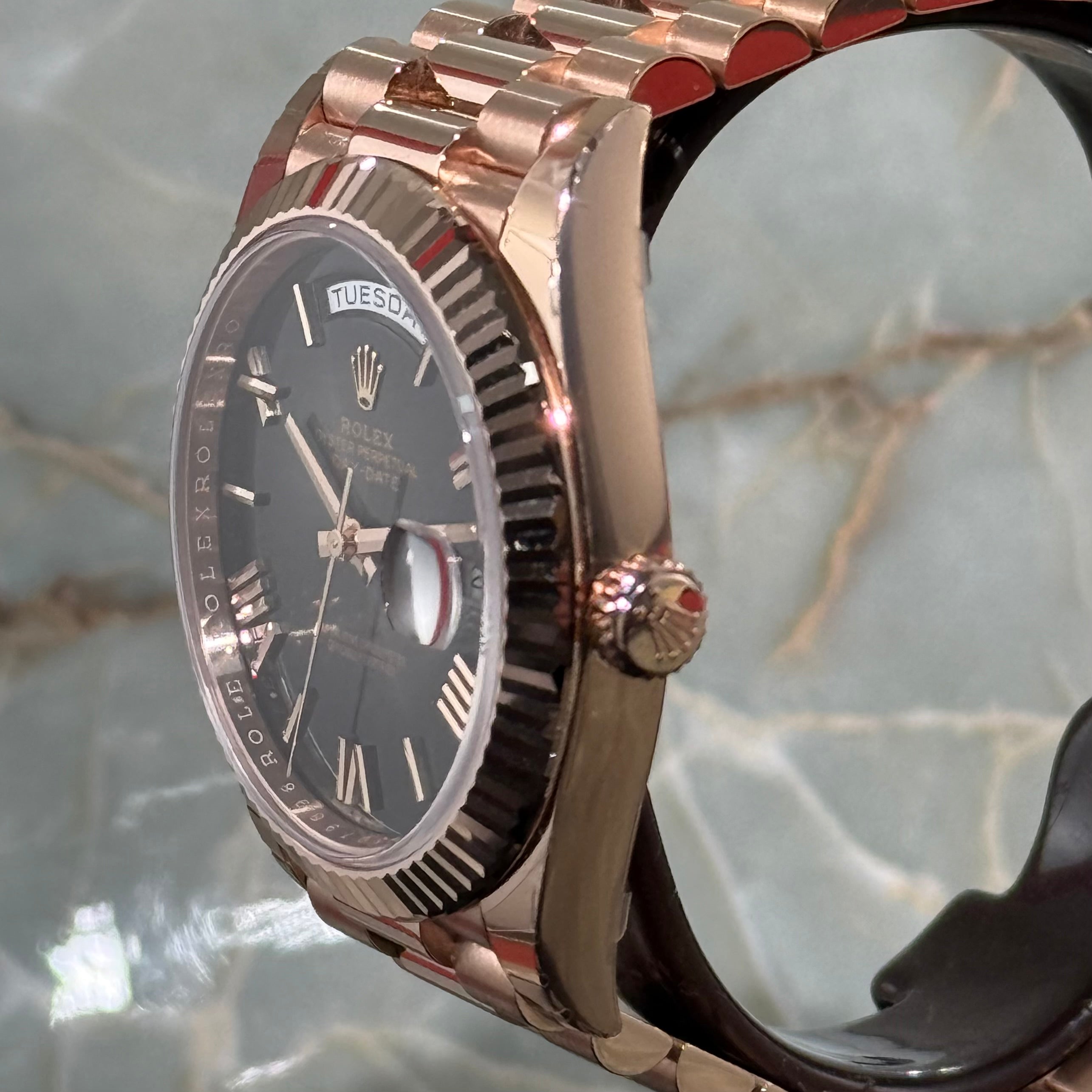 Rolex Day-Date 40 Slate Ombre Roman Dial 228235