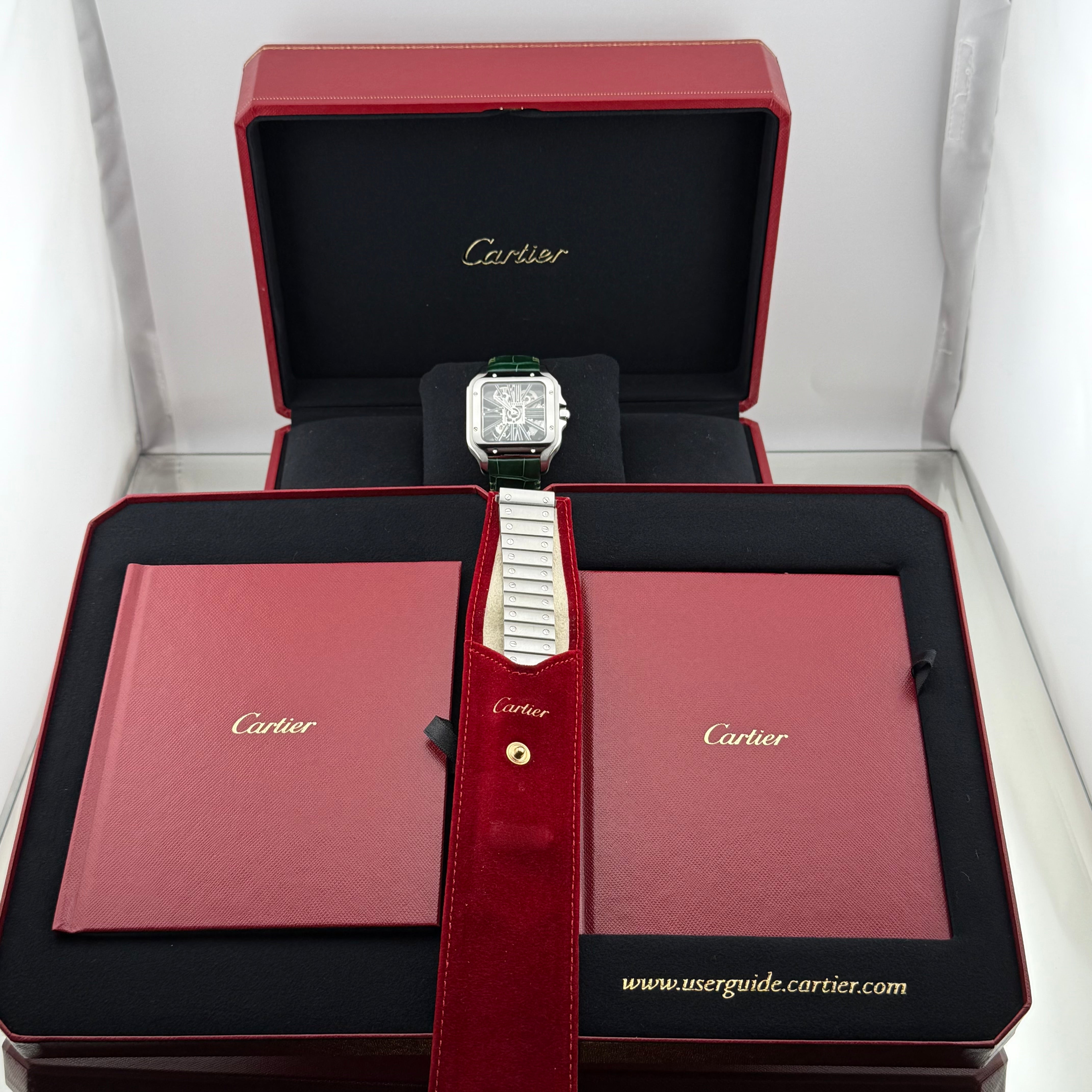 Cartier Santos de Cartier Large Skeleton Dial WHSA0028