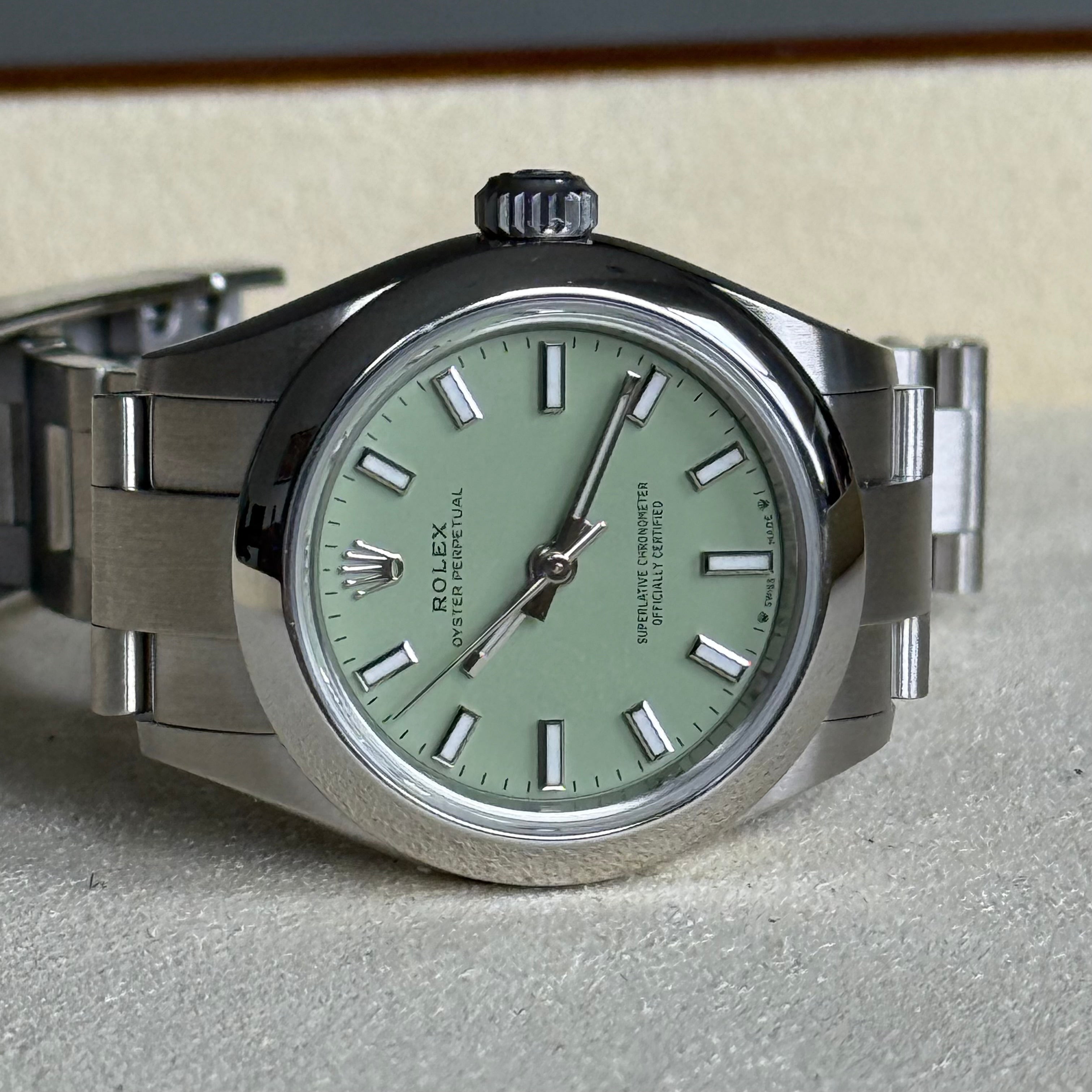 Rolex Oyster Perpetual 28 Pistachio Dial 276200