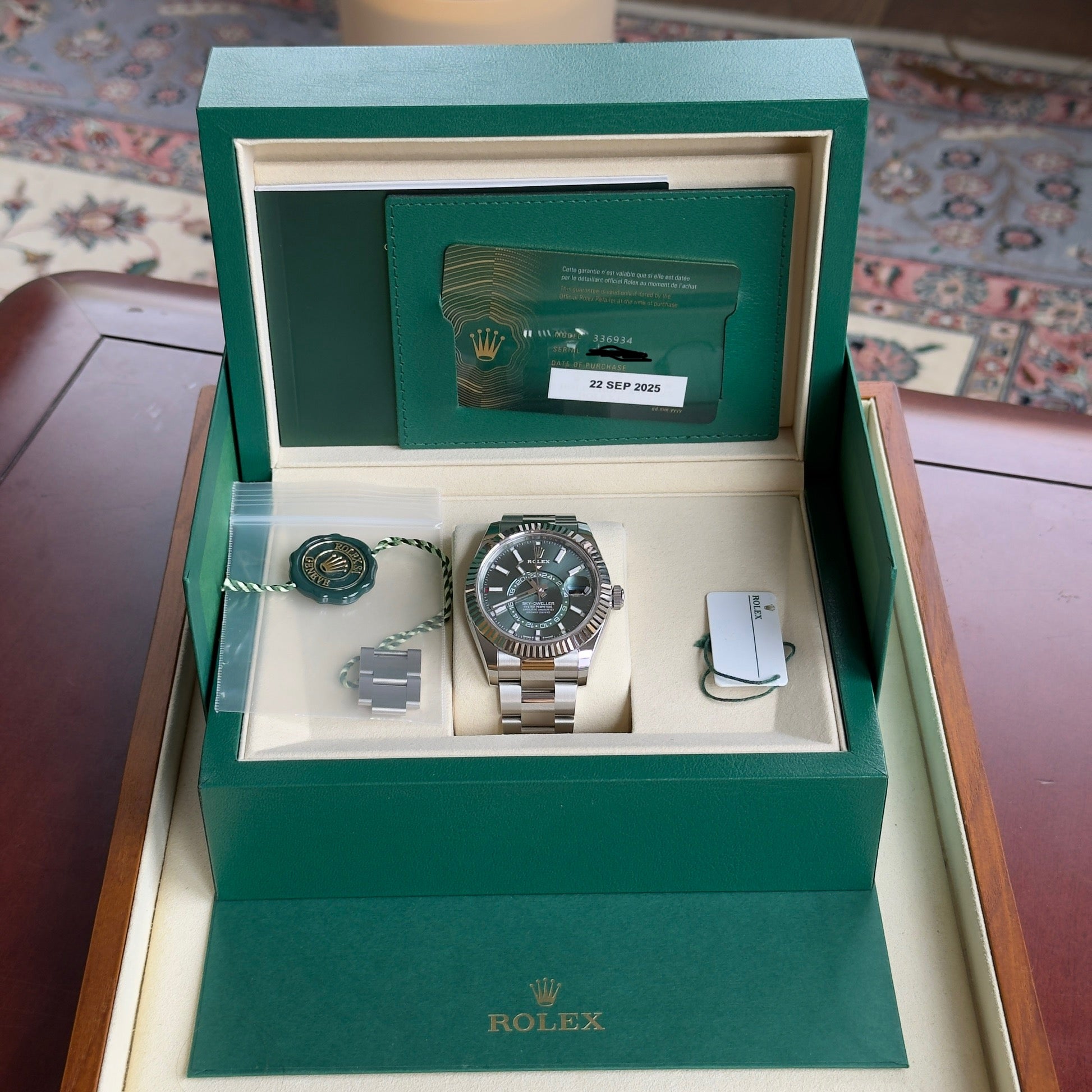 Rolex SkyDweller Mint Green Index Dial 336934