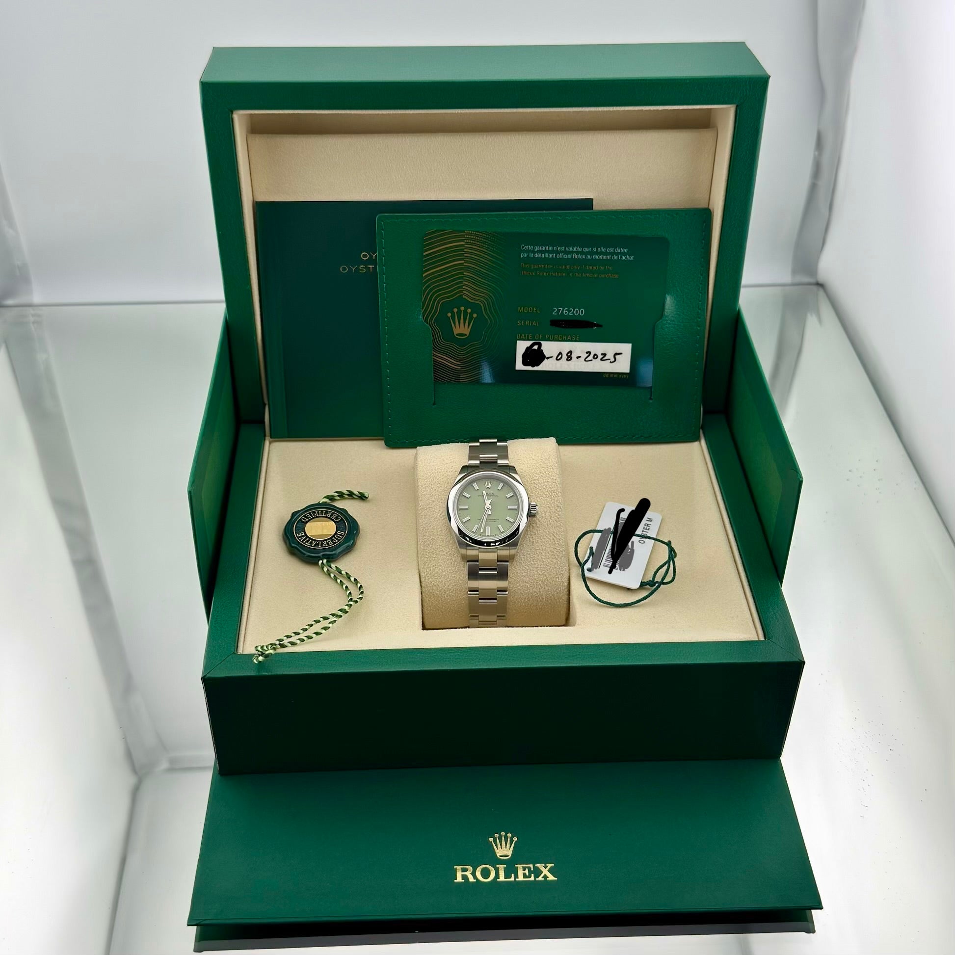 Rolex Oyster Perpetual 28 Pistachio Dial 276200