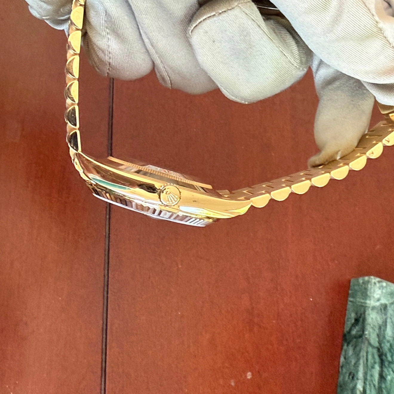 Rolex Day-Date 40 Green Roman Dial 228238