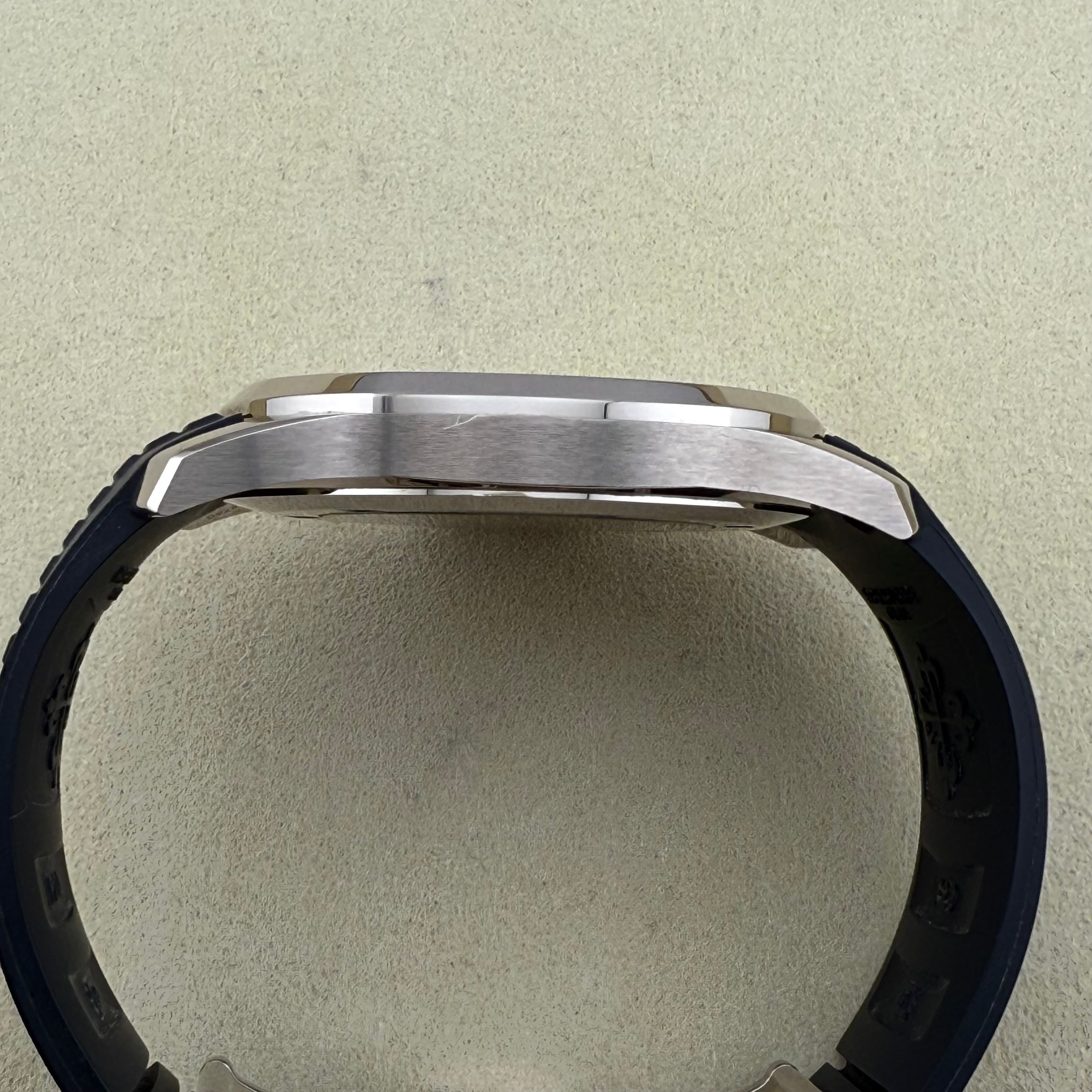 Patek Philippe Aquanaut Night Blue Embossed Dial 5168G-001