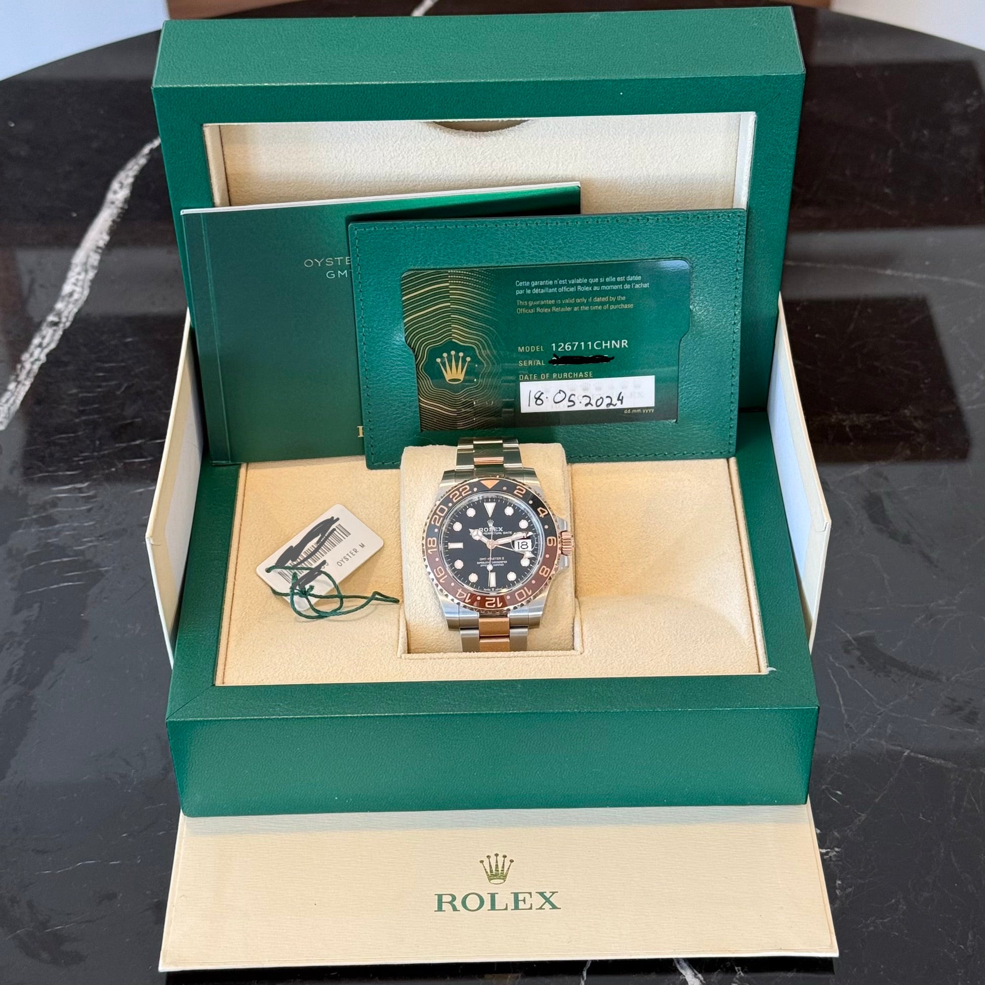Rolex GMT-Master II "Root Beer" Black Dial 126711CHNR