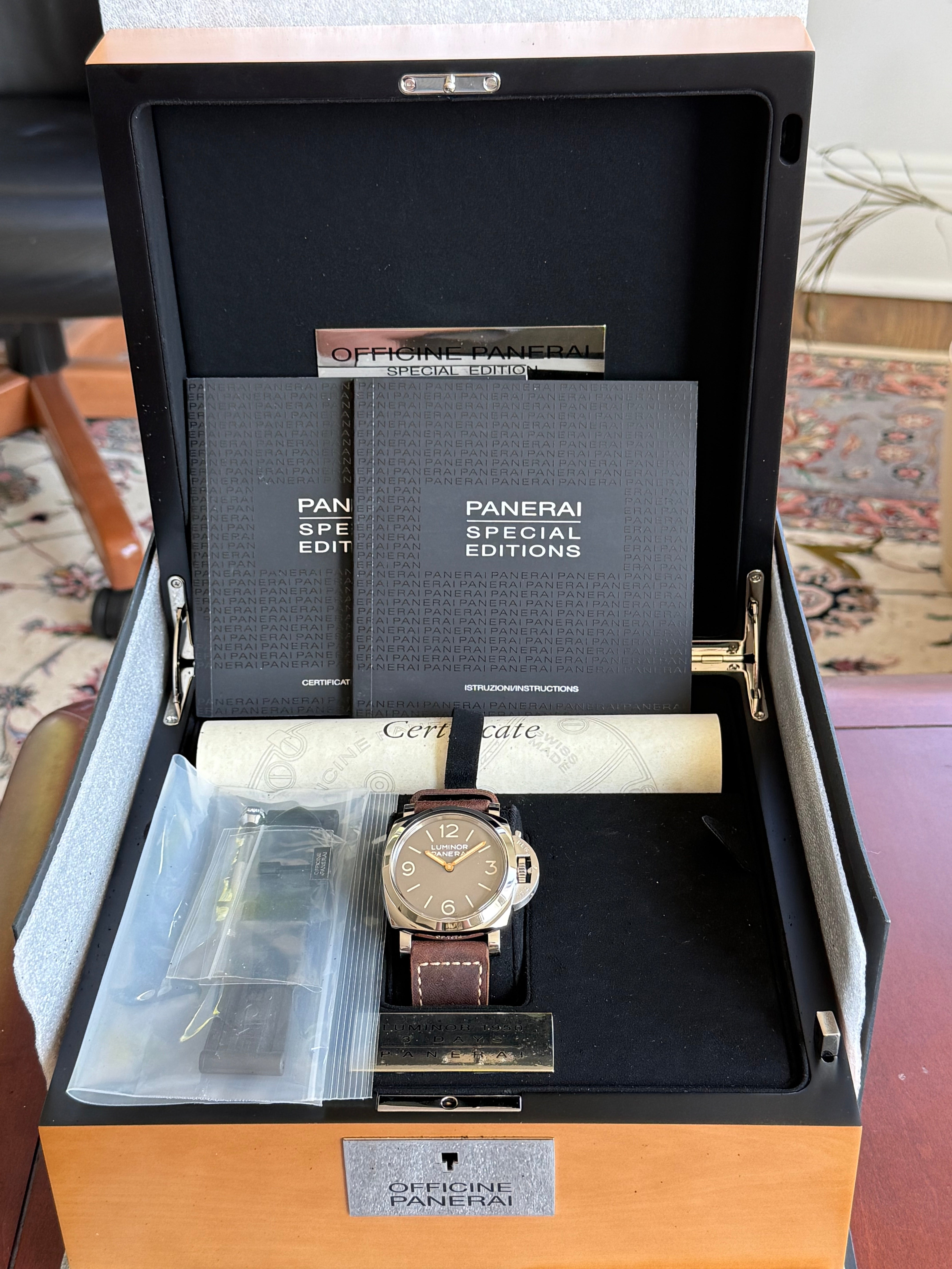 Panerai Luminor 1950 3 Days Mocha Black Dial PAM00663