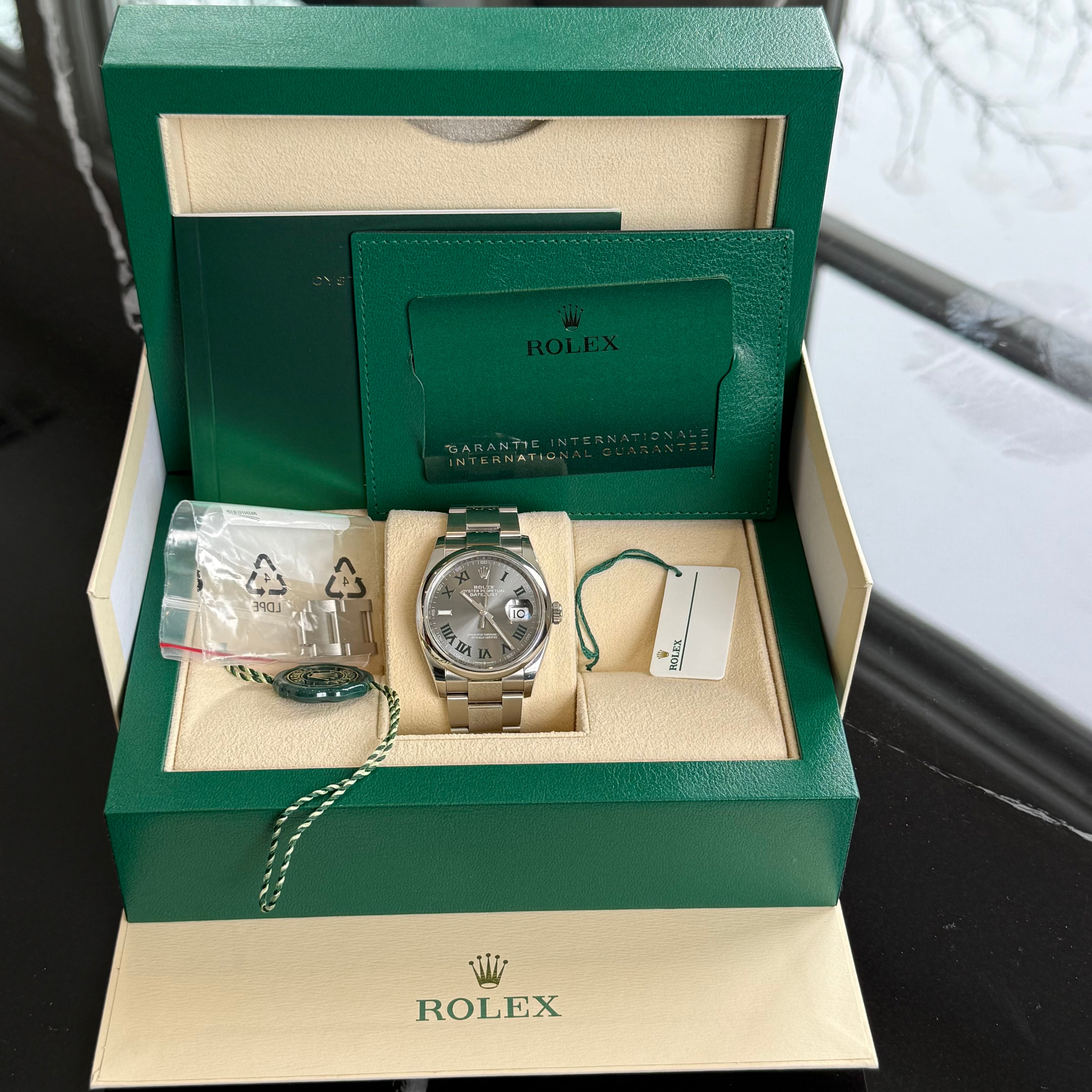 Rolex Datejust 36 Slate Roman Dial 126200