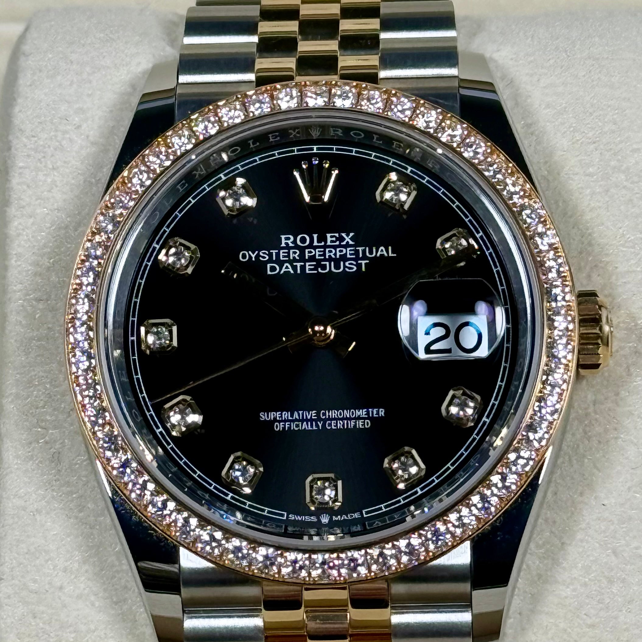 Rolex Datejust 36 Black Diamond Dial 126283rbr