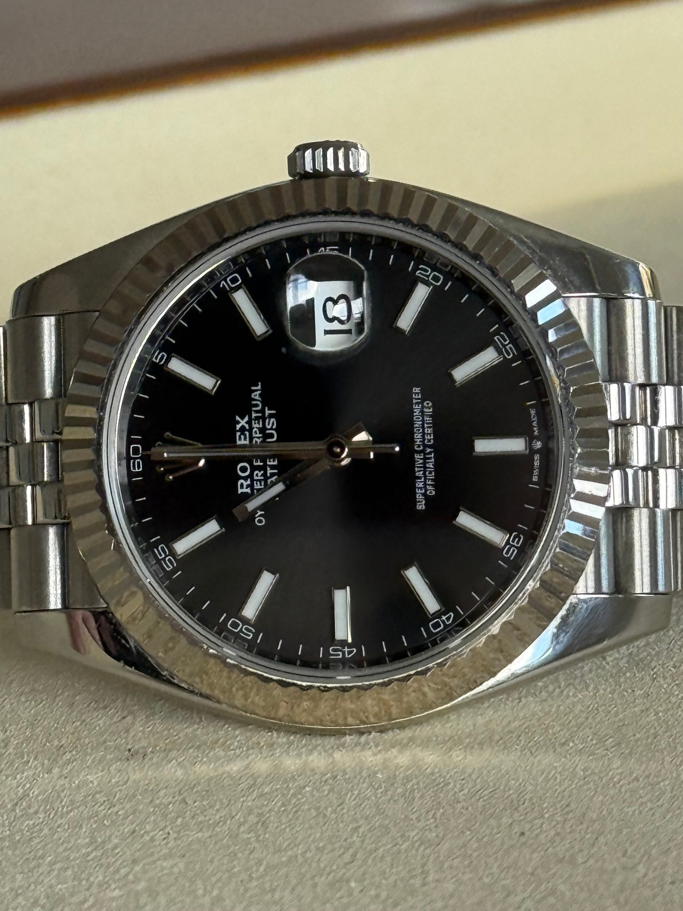 Rolex Datejust 41 Black Index Dial 126334