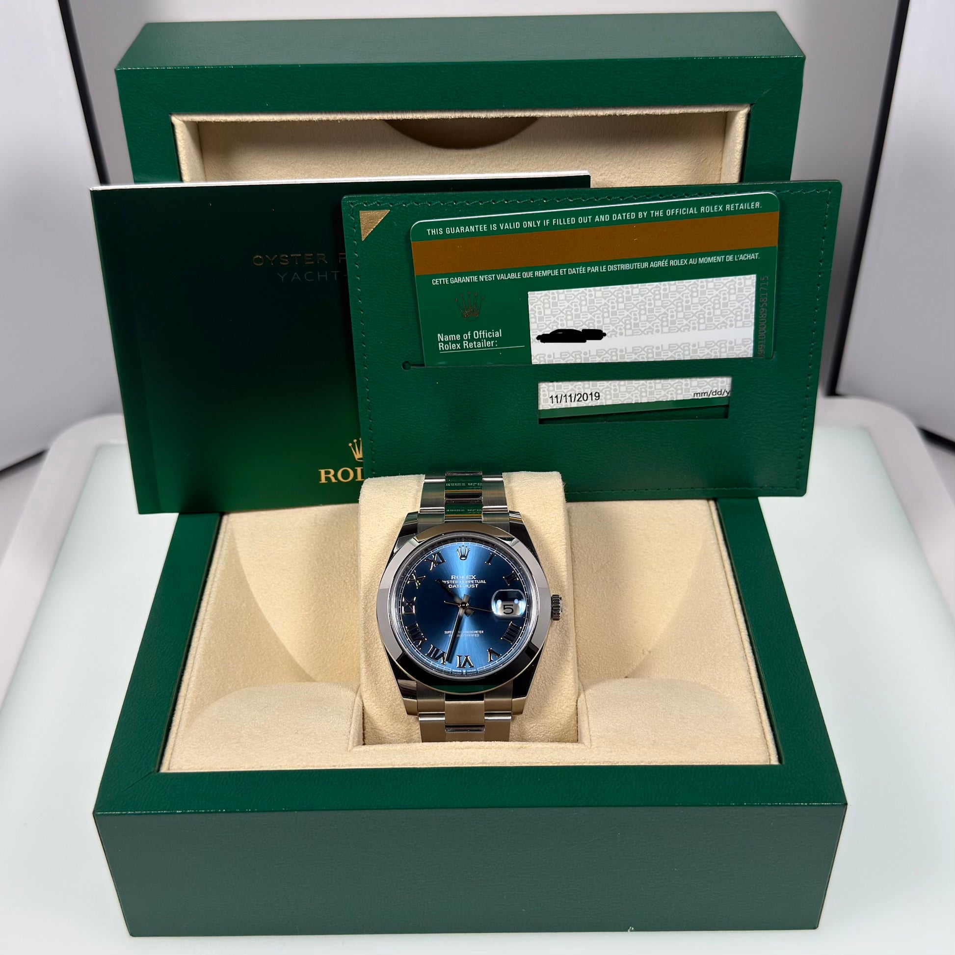 Rolex Datejust 41 Blue Roman Dial 126300
