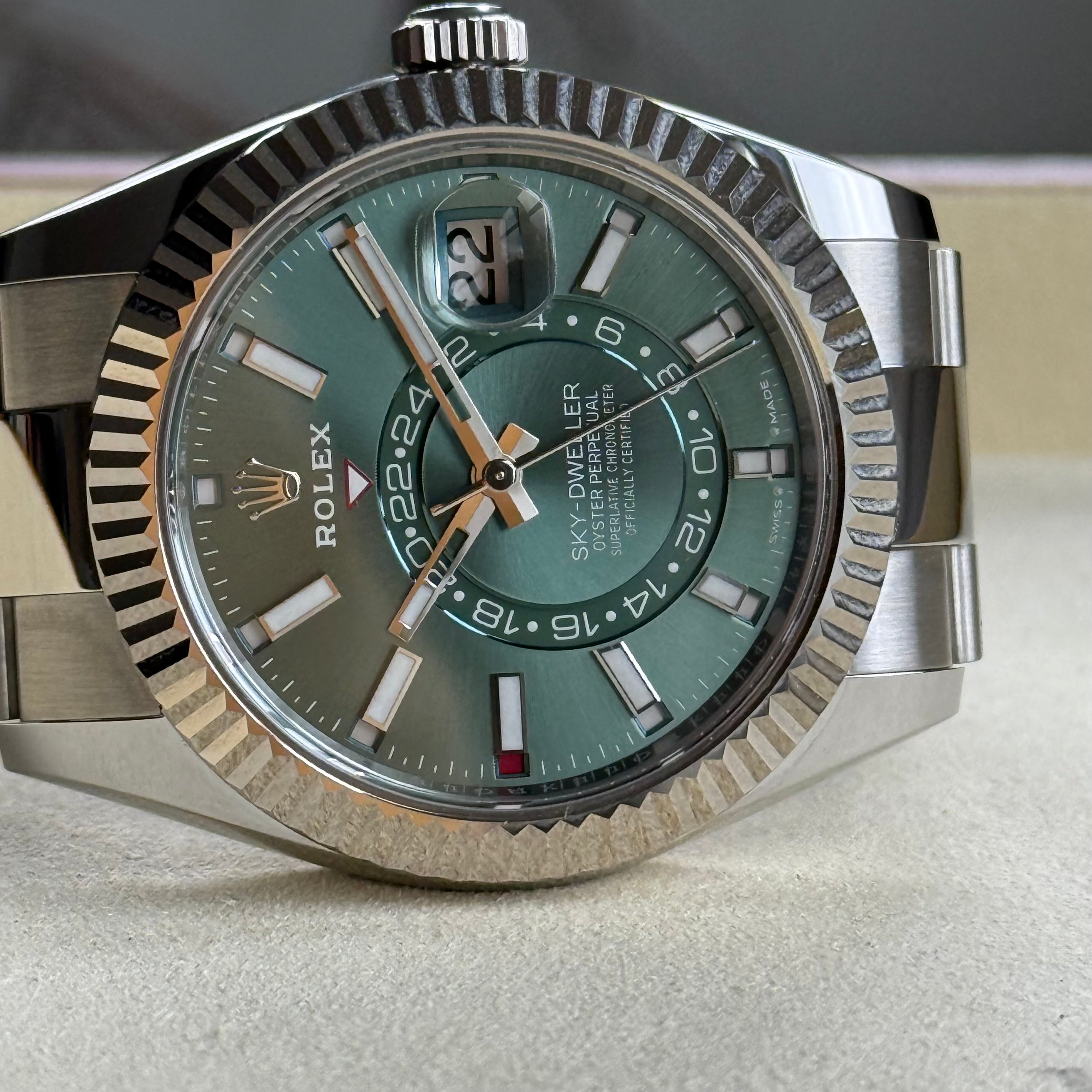 Rolex SkyDweller Mint Green Index Dial 336934