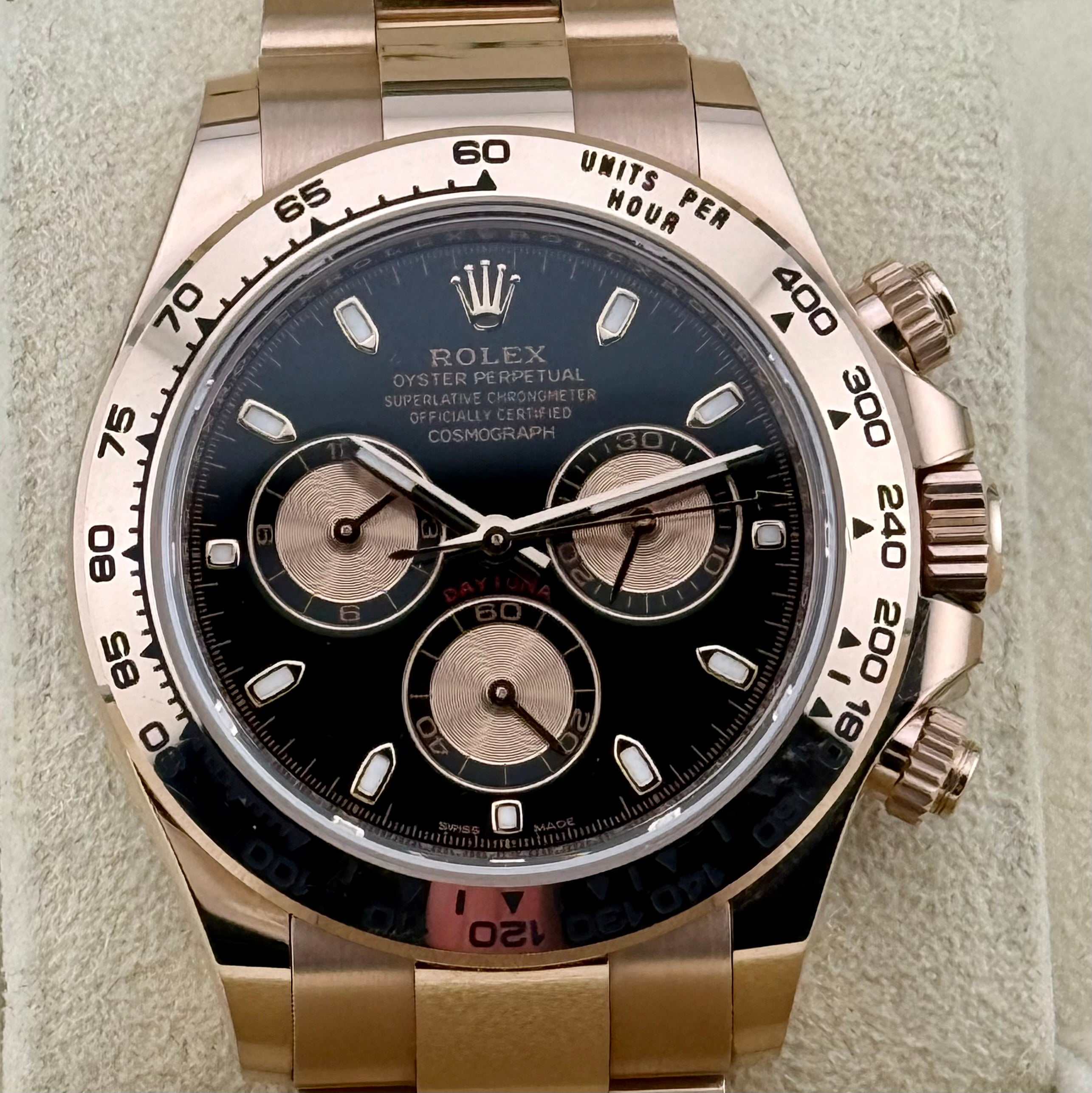 Rolex Daytona Black Index Dial 116505