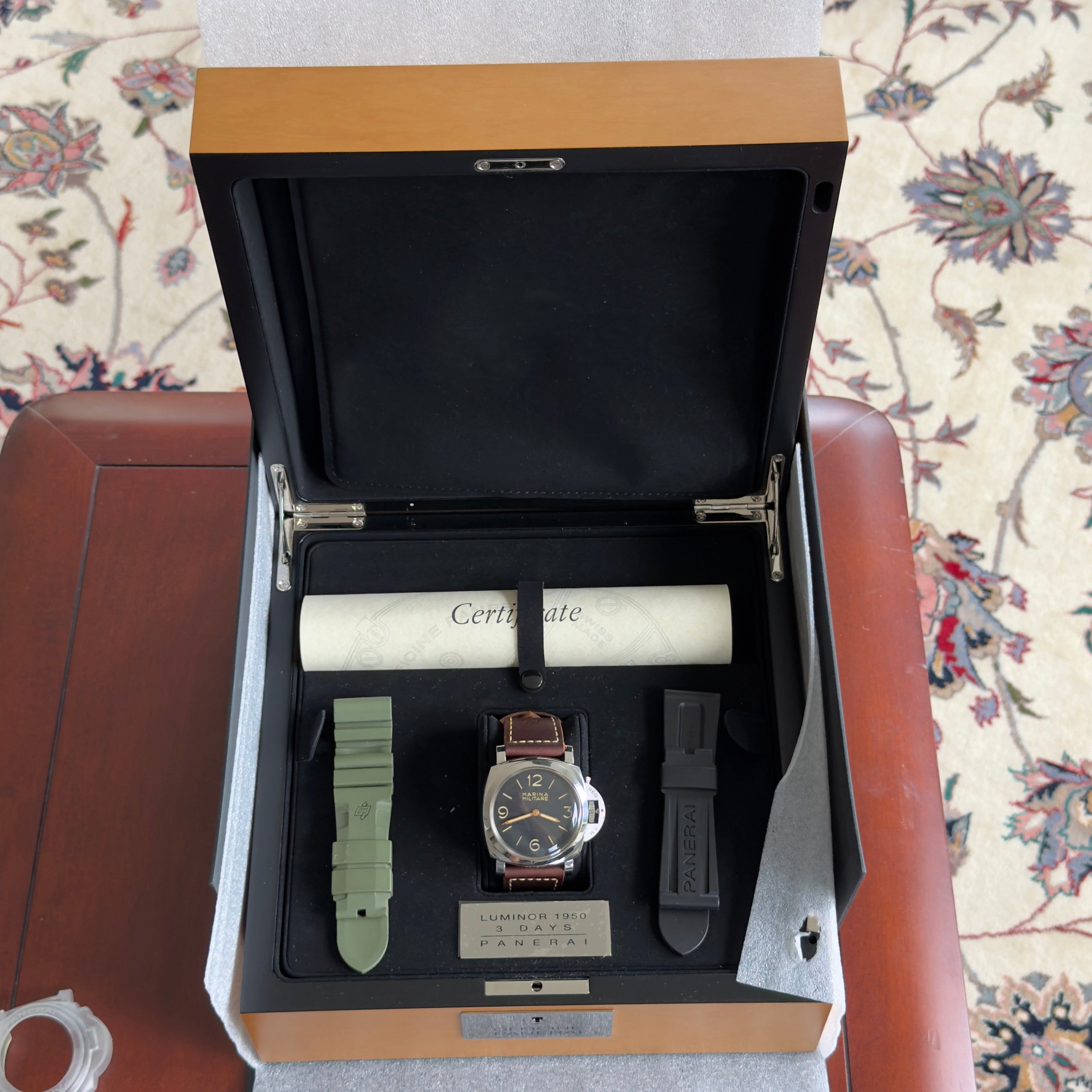 Panerai Luminor 1950 Black Dial pam00673